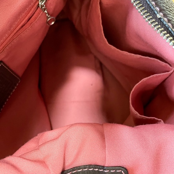 Coach hobo bag, Brown pebbled leather - Picture 5 of 6